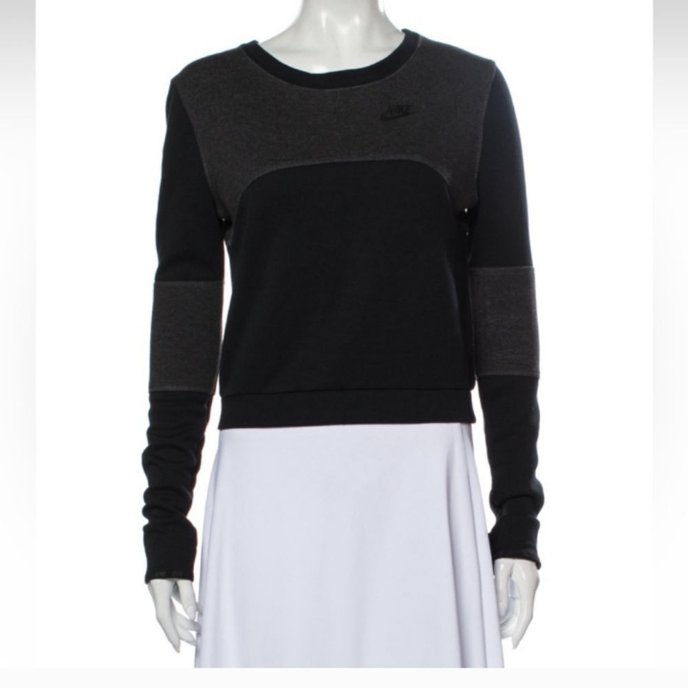 Nike Tech Colorblock Pattern Crew Neck Sweatshirt… - image 2